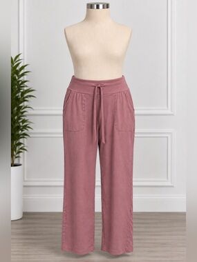 Lavender Wide Leg Pull On Pants size large